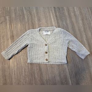 Old Navy Light Gray Button-Up Cardigan